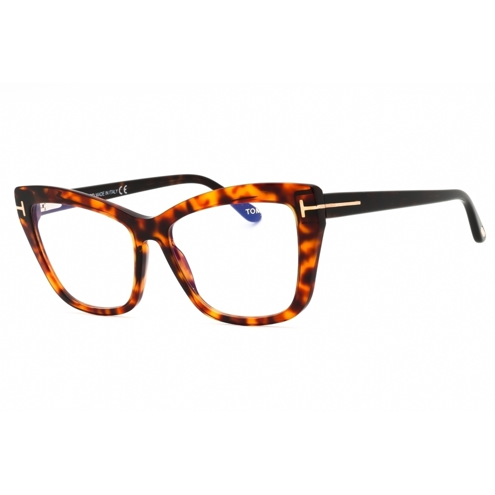 NWT Tom Ford FT5826-B Dark Havana Cat Eye 55mm Eyeglasses